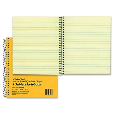 Rediform Notebook, Narrow, 8.25X7, 80Sh Pk RED33004